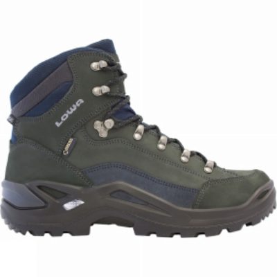 Lowa Mens Renegade GTX Mid Wide Boot Dark Grey/Navy